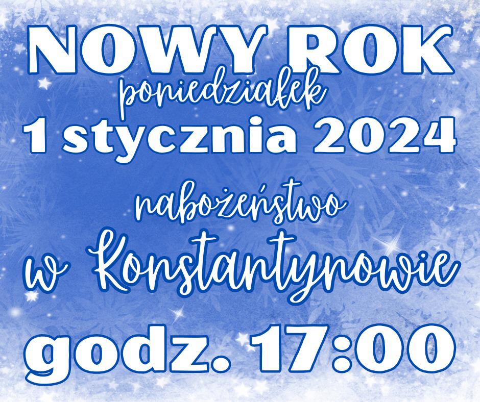 Nabożeństwo Noworoczne