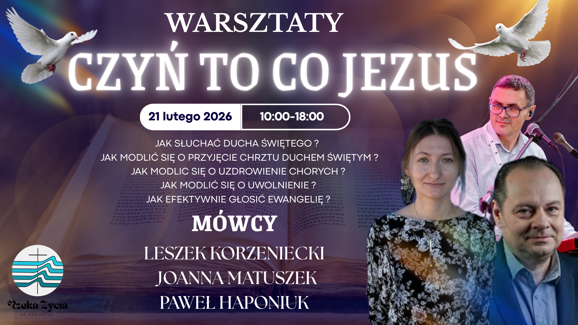 Warsztat CZYŃ TO CO JEZUS